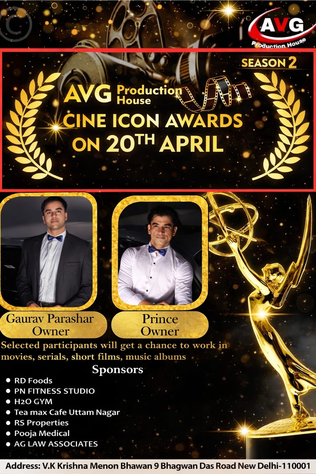 Cine Icon Awards - April